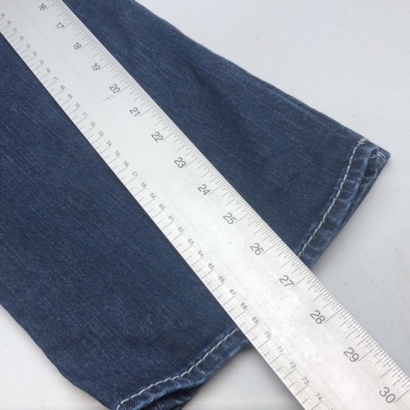 VINTAGE SILVER SANTORINI CROP JEANS 32x27 🦋 - Picture 11 of 13